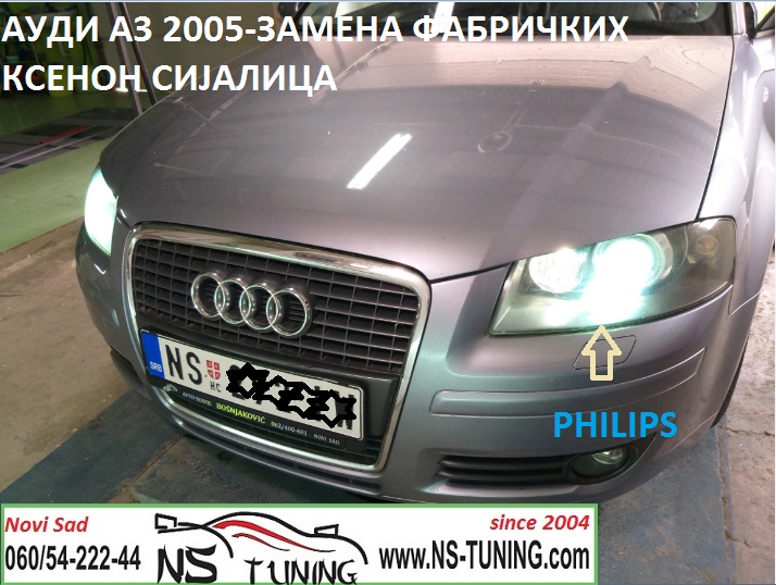 audi a3 xenon far d1s philips osram sijalica zamena ugradnja auto servis novi sad tuning ns